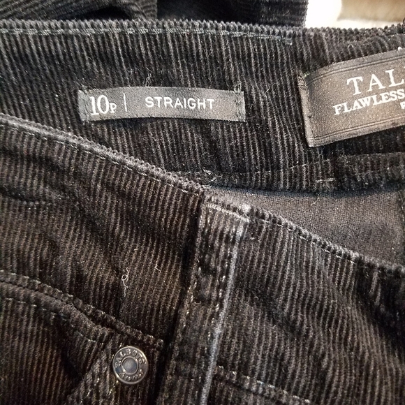 Talbots flawless five pocket straight black corduroy pants - Picture 8 of 9